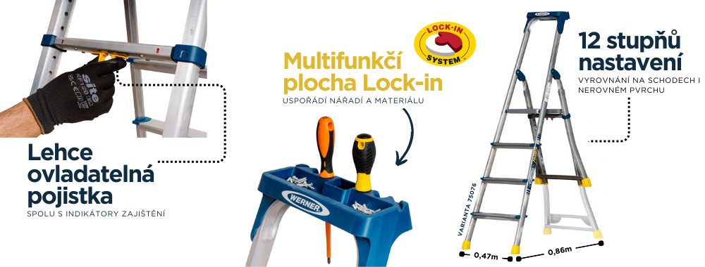 AdjustaStep PRO Hlinikove schudky Werner detail